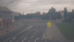 Křižovatka ulic Komenského a Velké Novosady