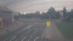 Křižovatka ulic Komenského a Velké Novosady