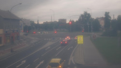 Křižovatka ulic Komenského a Velké Novosady
