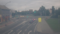 Křižovatka ulic Komenského a Velké Novosady