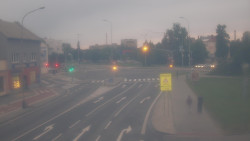 Křižovatka ulic Komenského a Velké Novosady