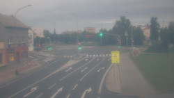 Křižovatka ulic Komenského a Velké Novosady