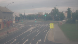 Křižovatka ulic Komenského a Velké Novosady