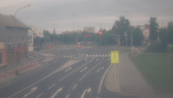 Křižovatka ulic Komenského a Velké Novosady