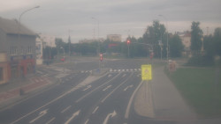 Křižovatka ulic Komenského a Velké Novosady
