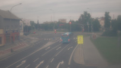 Křižovatka ulic Komenského a Velké Novosady