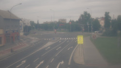 Křižovatka ulic Komenského a Velké Novosady