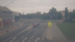 Křižovatka ulic Komenského a Velké Novosady