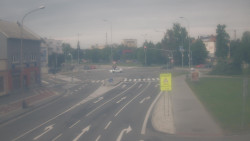 Křižovatka ulic Komenského a Velké Novosady
