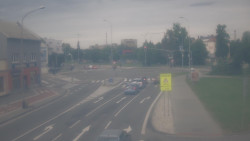 Křižovatka ulic Komenského a Velké Novosady