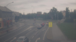 Křižovatka ulic Komenského a Velké Novosady