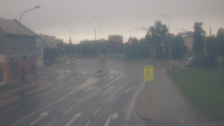 Křižovatka ulic Komenského a Velké Novosady