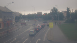 Křižovatka ulic Komenského a Velké Novosady