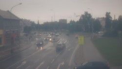 Křižovatka ulic Komenského a Velké Novosady