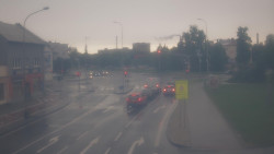 Křižovatka ulic Komenského a Velké Novosady