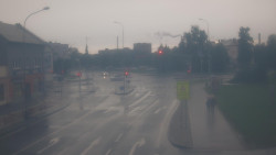 Křižovatka ulic Komenského a Velké Novosady