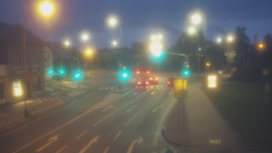 Křižovatka ulic Komenského a Velké Novosady