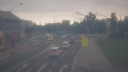 Křižovatka ulic Komenského a Velké Novosady