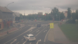 Křižovatka ulic Komenského a Velké Novosady