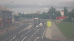 Křižovatka ulic Komenského a Velké Novosady
