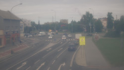 Křižovatka ulic Komenského a Velké Novosady