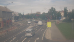 Křižovatka ulic Komenského a Velké Novosady