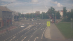 Křižovatka ulic Komenského a Velké Novosady