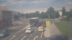 Křižovatka ulic Komenského a Velké Novosady