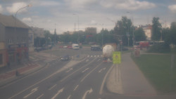 Křižovatka ulic Komenského a Velké Novosady