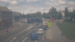 Křižovatka ulic Komenského a Velké Novosady