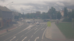 Křižovatka ulic Komenského a Velké Novosady