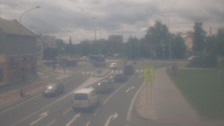 Křižovatka ulic Komenského a Velké Novosady