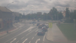 Křižovatka ulic Komenského a Velké Novosady