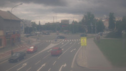 Křižovatka ulic Komenského a Velké Novosady