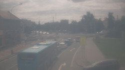 Křižovatka ulic Komenského a Velké Novosady