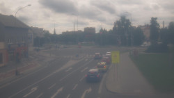 Křižovatka ulic Komenského a Velké Novosady