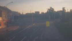Křižovatka ulic Komenského a Velké Novosady