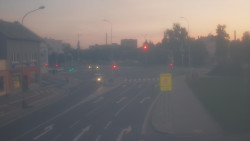 Křižovatka ulic Komenského a Velké Novosady