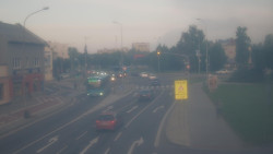 Křižovatka ulic Komenského a Velké Novosady