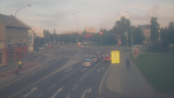 Křižovatka ulic Komenského a Velké Novosady