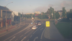 Křižovatka ulic Komenského a Velké Novosady