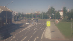 Křižovatka ulic Komenského a Velké Novosady