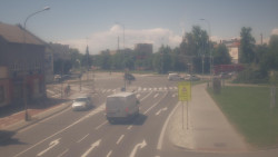 Křižovatka ulic Komenského a Velké Novosady