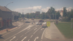 Křižovatka ulic Komenského a Velké Novosady