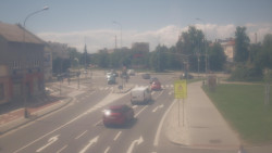 Křižovatka ulic Komenského a Velké Novosady