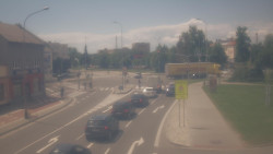 Křižovatka ulic Komenského a Velké Novosady