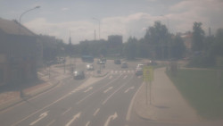 Křižovatka ulic Komenského a Velké Novosady