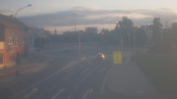 Křižovatka ulic Komenského a Velké Novosady