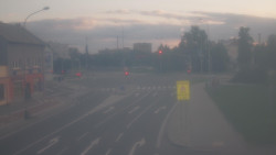 Křižovatka ulic Komenského a Velké Novosady
