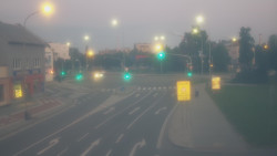 Křižovatka ulic Komenského a Velké Novosady